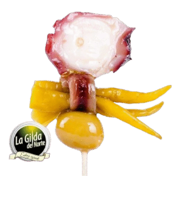 Gilda de pulpo y anchoa